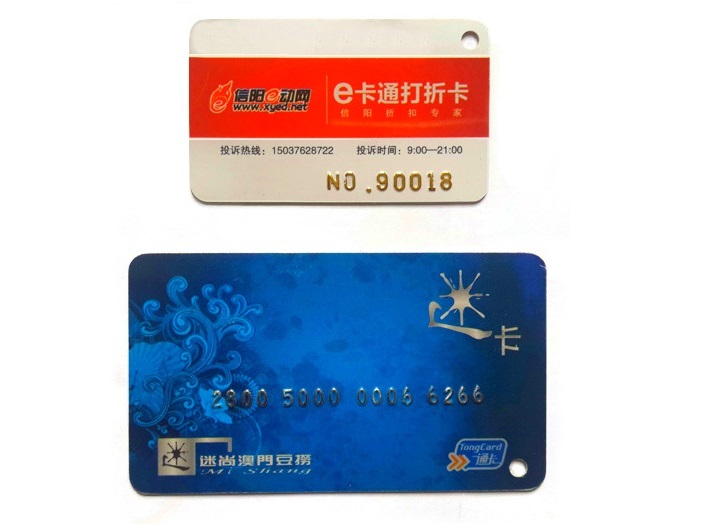 Special die-cut Cards