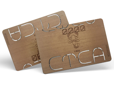 Wooden cards