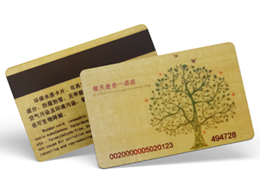 Wooden cards